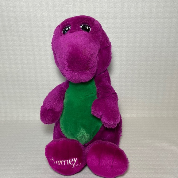 Barney Dinosaur Purple Plush 1992 Vintage H 14” - Picture 1 of 6